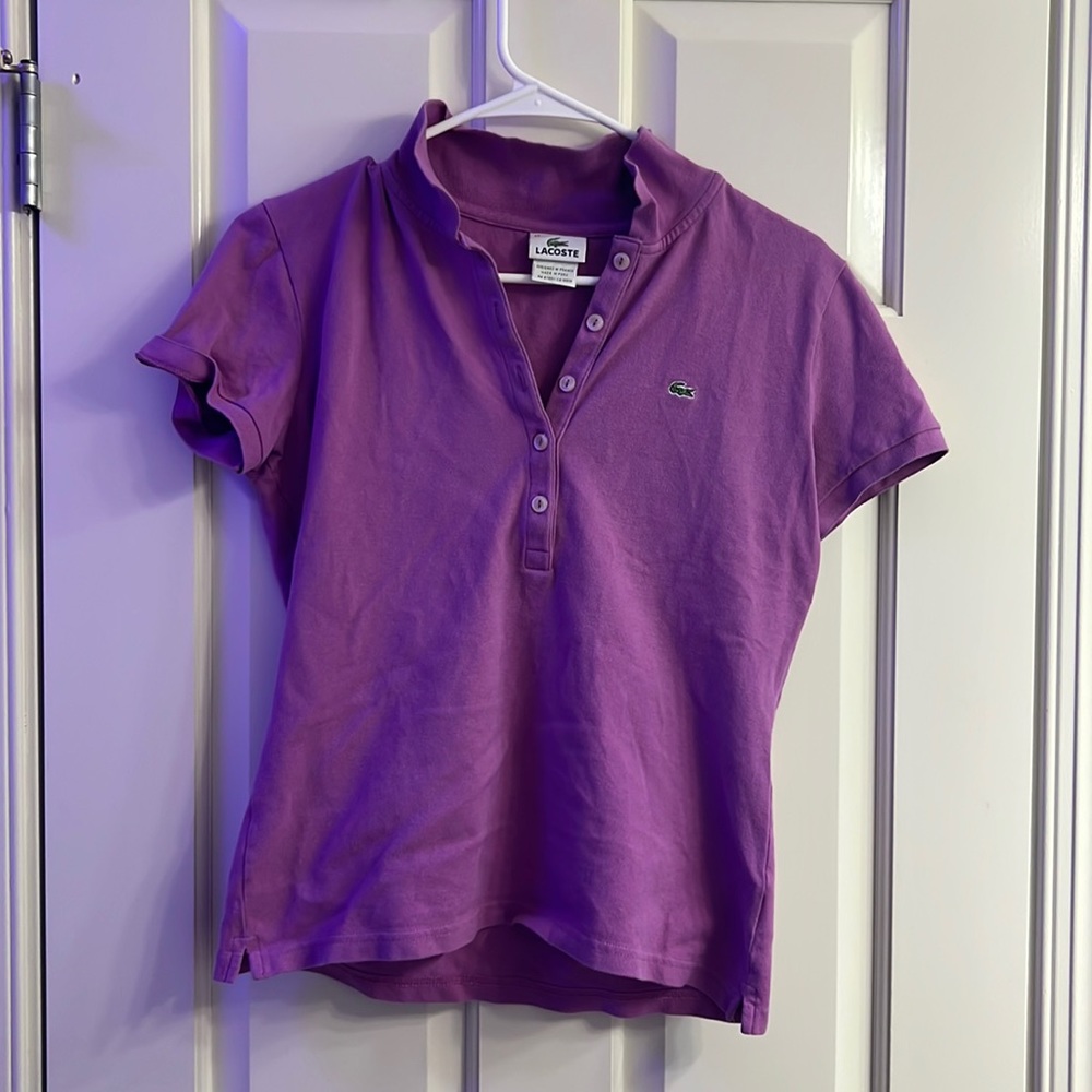 Vintage Lacoste Purple shirt